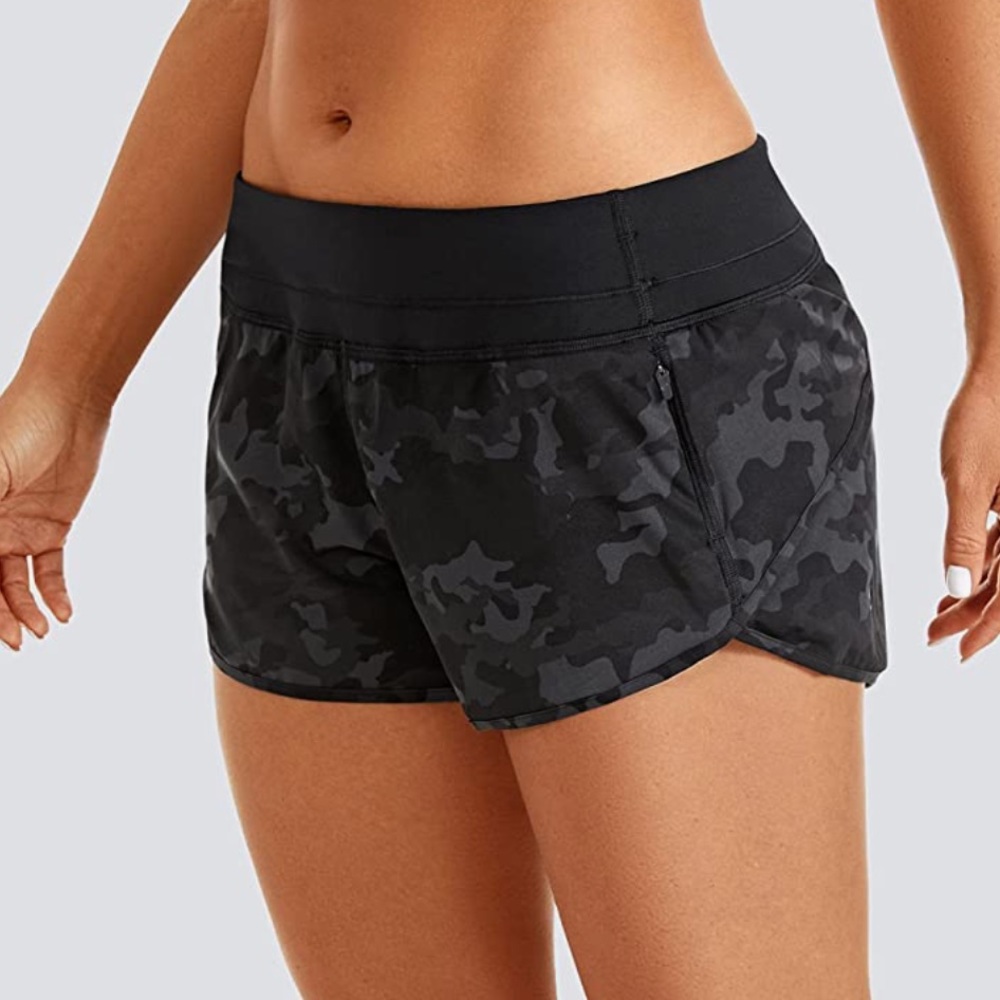 Crz Yoga camo running shorts